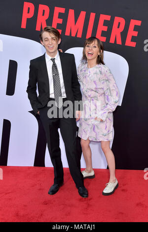 Dylan Snyder and Allisyn Ashley Arm attending the 'Blockers' premiere