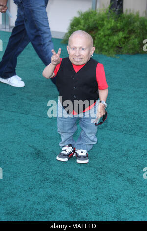 LOS ANGELES, CA - JULY 06:  Verne Troyer arrives at the Premiere of 'The Zookeeper' at the Regency Village Theater, Westwood on July 6, 2011 in Los Angeles, California   People:   Verne Troyer Stock Photo