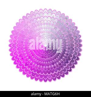 Abstract floral mandala design - vector digital art Stock Vector