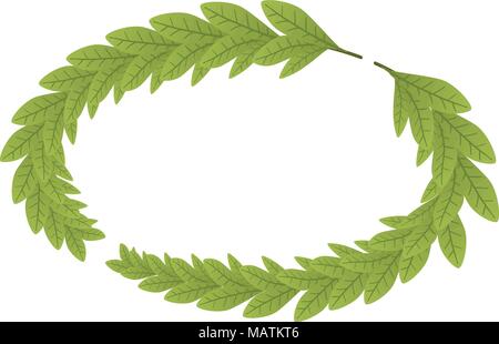 Branch wreath icon, isometric style Stock Vector