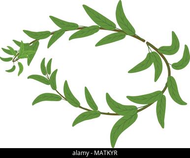 Certified wreath icon, isometric style Stock Vector