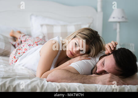 Picture of young couple having relationship problems Stock Photo