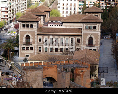 aerial view of Granada monumental, Spain Stock Photo