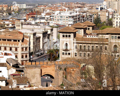 aerial view of Granada monumental, Spain Stock Photo