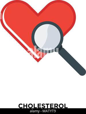 cholesterol icon isolated on white background for your web, mobile and app design Stock Vector