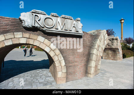 Rome. Amusement Park Cinecittà World, Castel Romano. Italy. Stock Photo