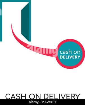 cash on delivery logo isolated on white background for your web, mobile and app design Stock Vector