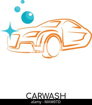 Carwash logo isolated on white background. Vector emblem for car cleaning  services. 26385477 Vector Art at Vecteezy
