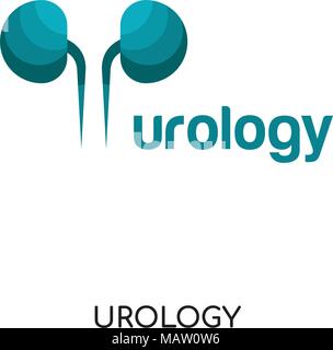 urology logo isolated on white background for your web, mobile and app design Stock Vector