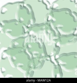 green abstract 3D ornament pattern, vector illustration Stock Vector