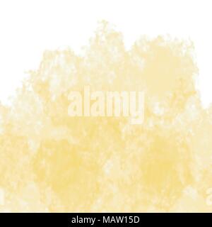yellow watercolor cloudscape background pattern, vector illustration Stock Vector