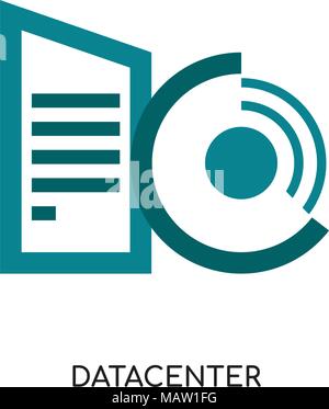 datacenter logo isolated on white background for your web, mobile and app design Stock Vector