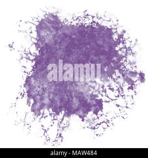 violet purple watercolor ink stain pattern, vector illustration Stock Vector