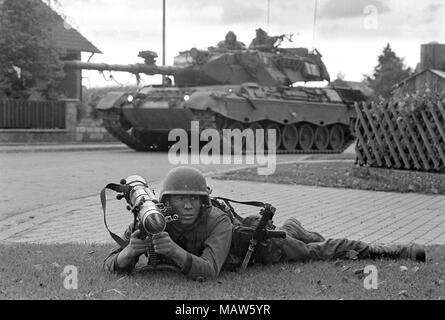 NATO exercises in Germany, Canadian troops (October 1983) Stock Photo