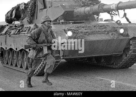 NATO exercises in Germany, Canadian troops (October 1983) Stock Photo