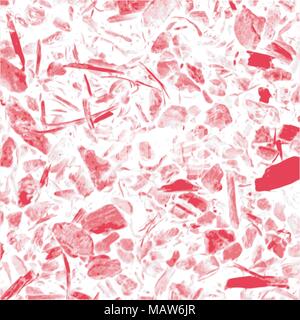 red watercolor mosaic background pattern, vector illustration Stock Vector