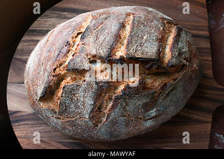 A loaf of homemade bread Stock Photo