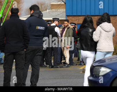 shakoor amaan intervene walthamstow altercation officers police monday following east scene london shot night where alamy