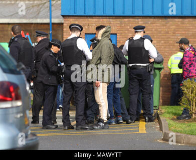 shakoor amaan altercation intervene officers police monday following scene shot night where walthamstow east london alamy