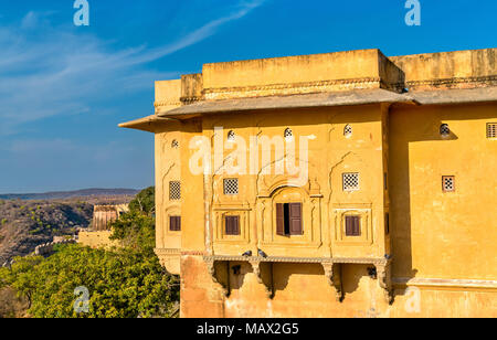 Madhvendra Palace of Nahargarh Fort in Jaipur - Rajasthan, India Stock Photo