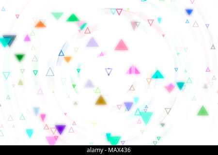 Abstract Motion Blur, Soft Blend, Random Triangle Shape Art, Digital 