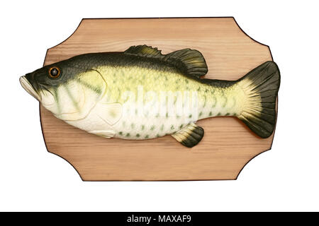 A rubber fish on a plate. Stock Photo
