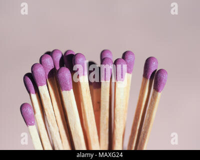 many matches sticks for lighting a fire Stock Photo