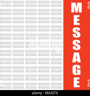message word cloud, vector background Stock Vector
