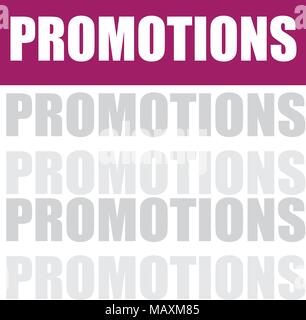 promotions word cloud, vector background Stock Vector