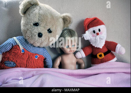 childs toys sitting together Stock Photo