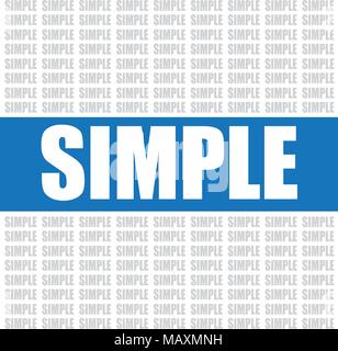 simple word cloud, vector background Stock Vector