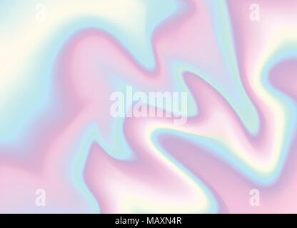 A Light iridescent holographic vector foil pattern background. Stock Vector