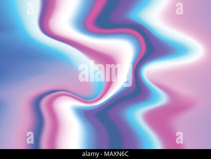 Pastel iridescent holographic foil pattern and texture background. Vector illustration. Stock Vector