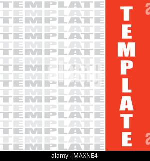 template word cloud, vector background Stock Vector