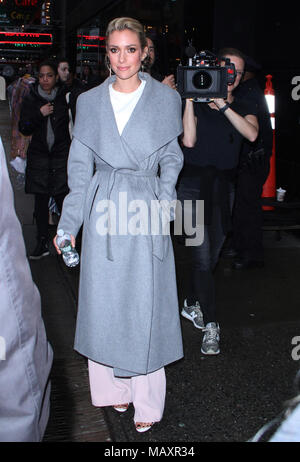 New York, NY, USA. 4th Apr, 2018. Kristin Cavallari seen leaving Good Morning America on April 04, 2018. Credit: Rw/Media Punch/Alamy Live News Stock Photo