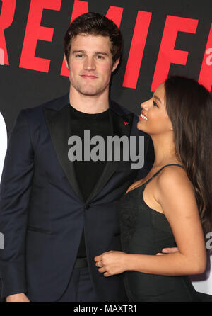 WESTWOOD, CA - APRIL 3: Fiona Barron, Jake Picking, at the Premiere Of