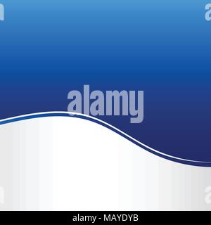Abstract stripe wave lines graphic blue and white gradient color background. Business brochure design templates. Vector illustration Stock Vector