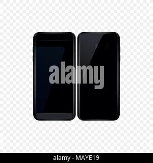 Mobile phone mockup. Vector illustration Stock Vector