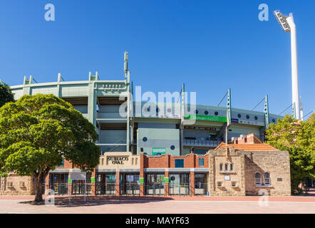 Facade of Subiaco Oval, Subiaco, Perth, Western Australia Stock Photo