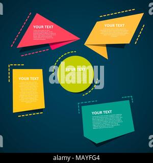 Style text templates speed origami for banner Vector abstract geometric ...