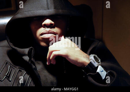 Jbar Rapper JBar at a recording studio on October 15, 2009 in Los Angeles ...