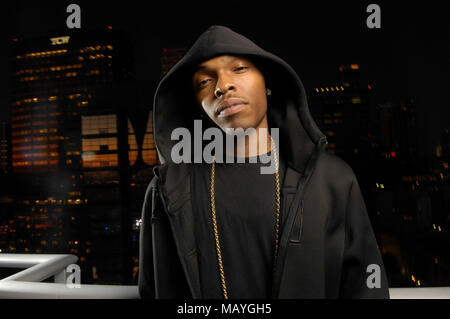 Jbar Rapper JBar portrait on October 15, 2009 in Los Angeles, California Stock ...