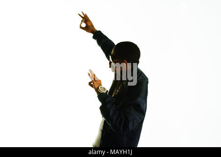 Rapper Deandre Way aka Soulja Boy on set for Soulja Boy Tell 'Em Pretty  Boy Swag music video on February 11, 2010 in Los Angeles, California Stock  Photo - Alamy