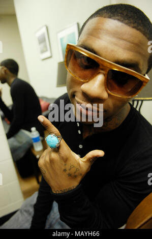 Rapper Lil B the Based God on set for Soulja Boy Tell 'Em music video ...