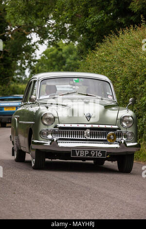 VBP 916, 1956, Vauxhall Cresta. Kelsall Steam Fair held outside Chester each year attracts a variety of heritage vehicles and machines owners. Stock Photo