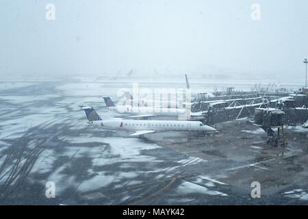 United Airlines planes at Newark EWR Airport.It is about 15