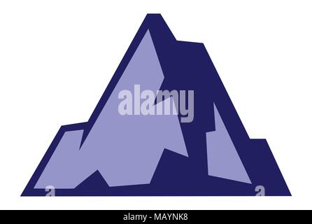 abstract mountain icon logo Stock Vector