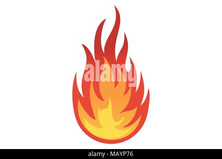 fire absract logo icon Stock Vector