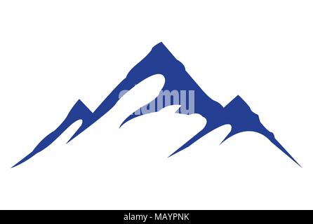 mountains vector logo icon concept Stock Vector