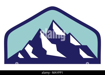 mountains vector logo icon Stock Vector
